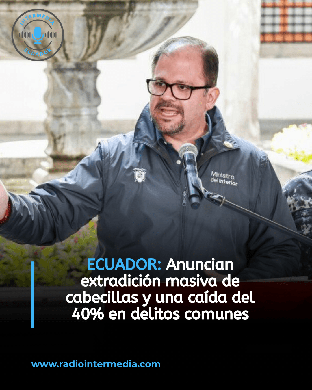 Anuncian extradición masiva de cabecillas y una caída del 40% en delitos comunes