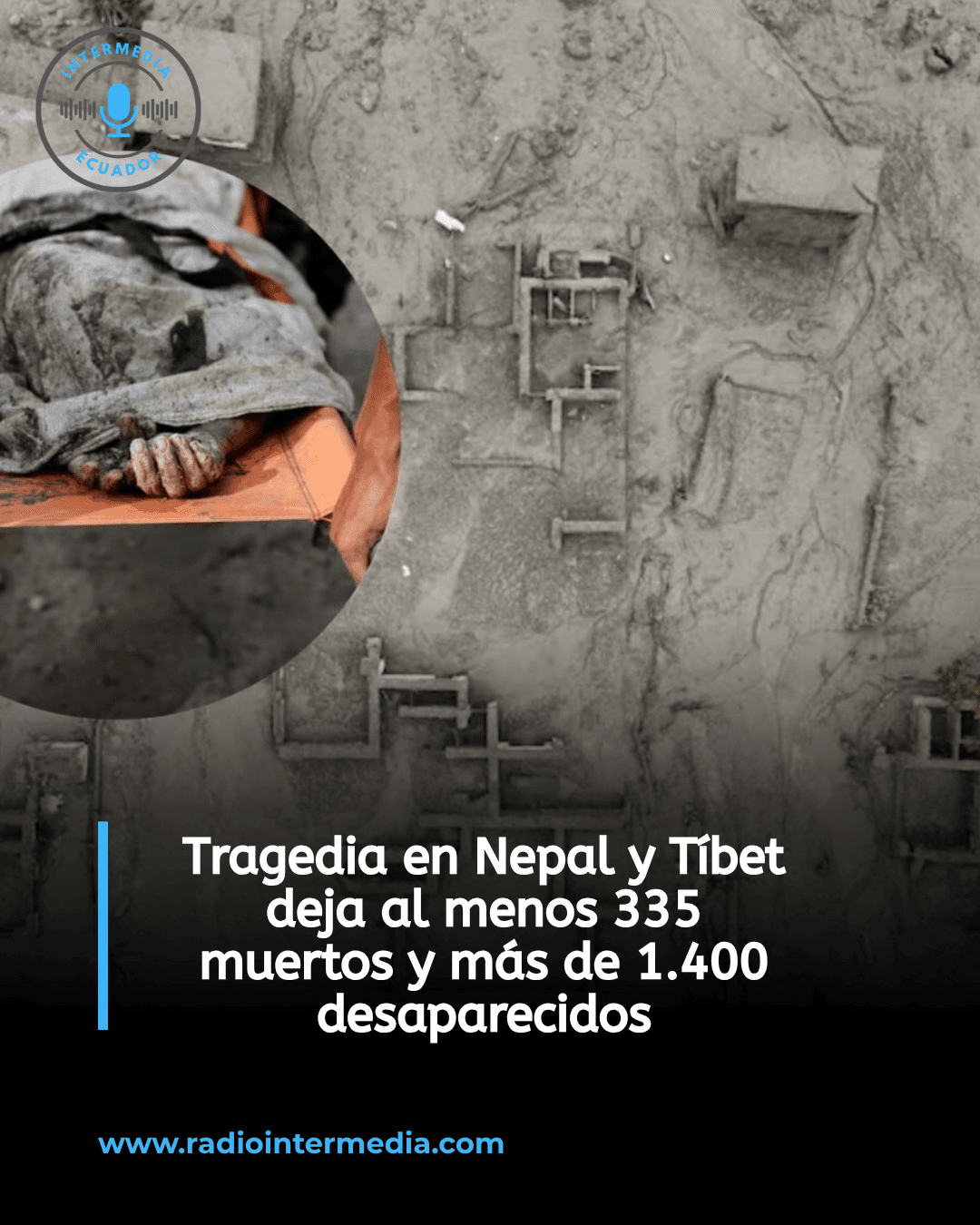 Tragedia en Nepal y Tíbet deja al menos 335 muertos y más de 1.400 desaparecidos