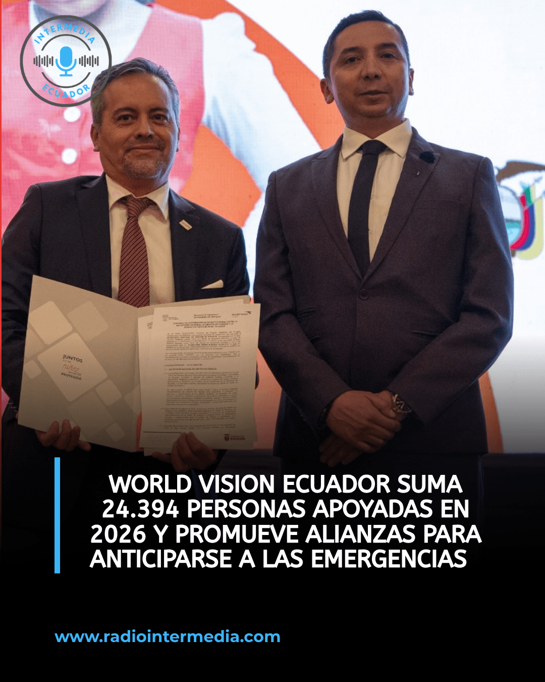 World Vision Ecuador suma 24.394 personas apoyadas en 2026 y promueve alianzas para anticiparse a las emergencias