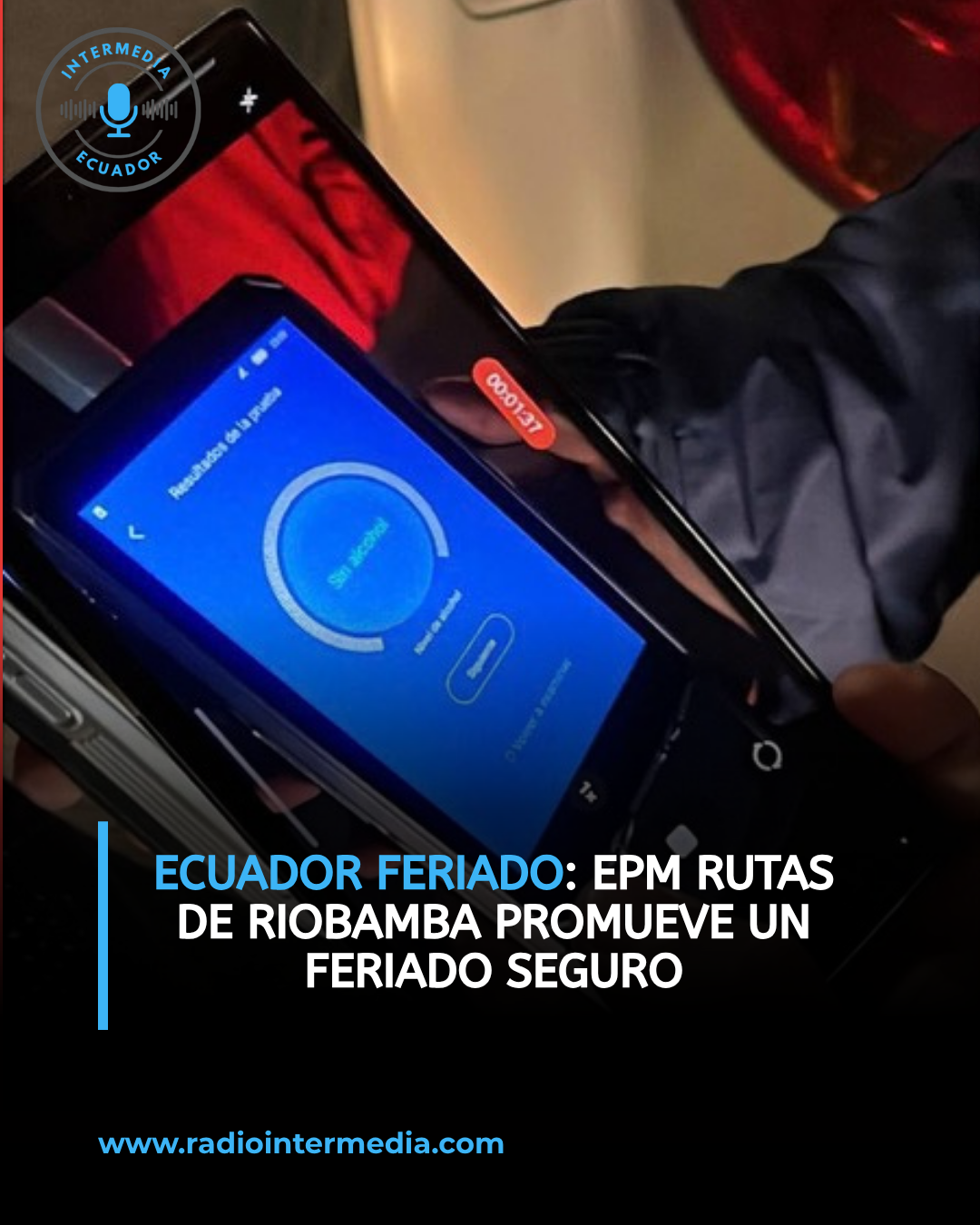 EPM Rutas de Riobamba promueve un feriado seguro